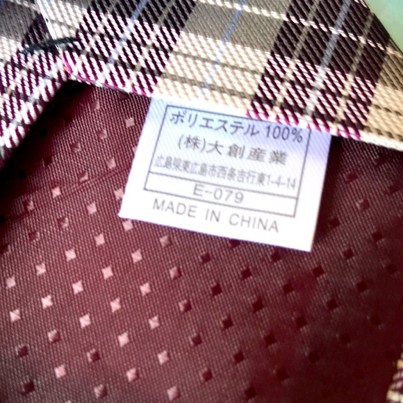 NWOT Rosso Bianco checker slim tie bundle - Picture 5 of 7